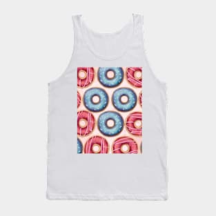 Donuts. Donuts pattern. color drawing of donuts. cartoon style Tank Top